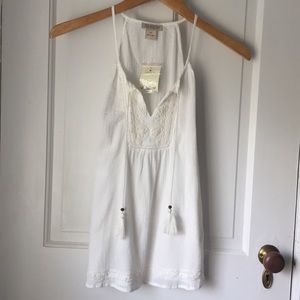 Lucky Brand White Tank Top, Sz XS, NWT